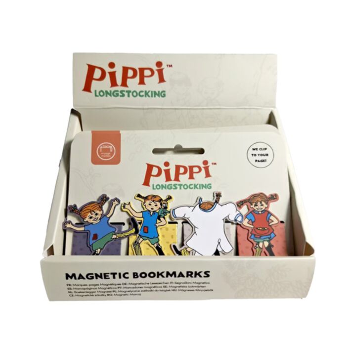 Zakładki magnetyczne do książek z motywem Pippi Pończoszki