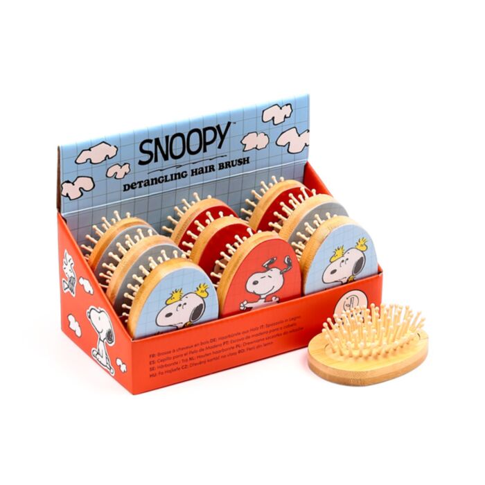 Szczotka do włosów bambusowa z motywem Peanuts Snoopy
