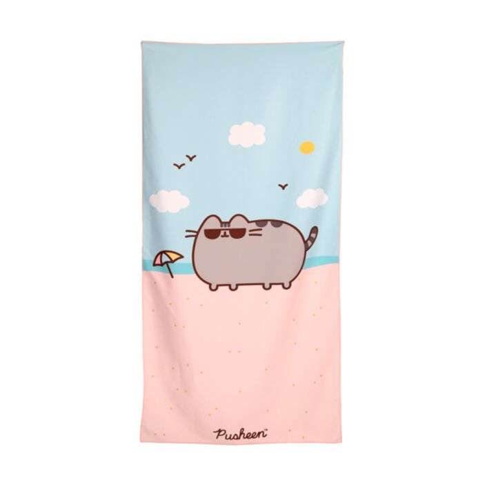 Ręcznik plażowy z mikrofibry z nadrukiem Pusheen