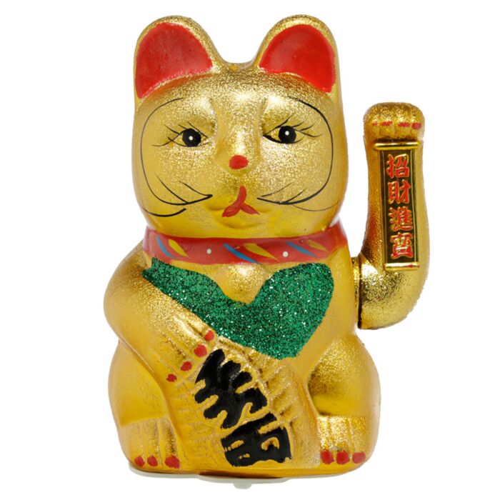 Figurka złota 21cm - Maneki Neko