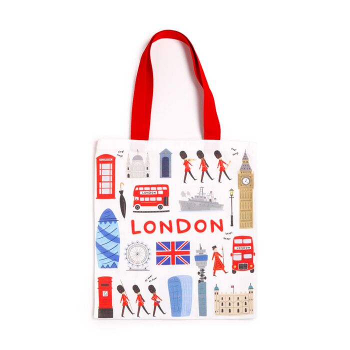 Torba bawełniana wielokrotnego użytku London Souvenir