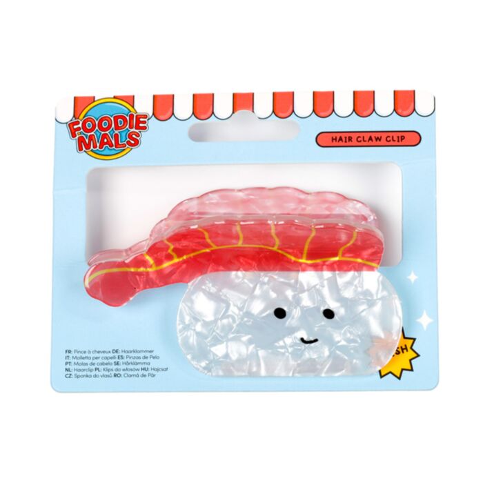 Spinka do własów Foodiemals w kształcie sushi z krewetką
