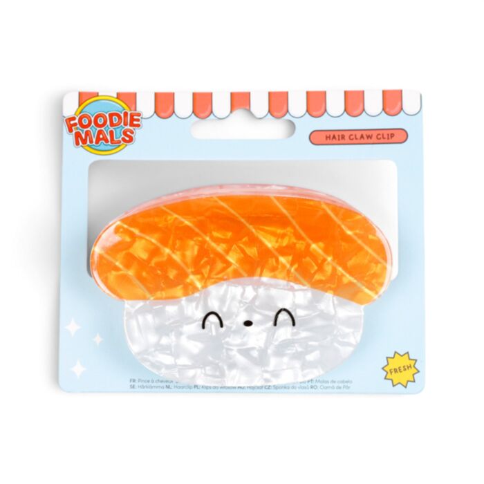 Spinka do włosów Foodiemals w kształcie sushi z łososiem