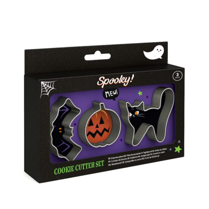Zestaw 3 foremek do ciastek z serii Spooky