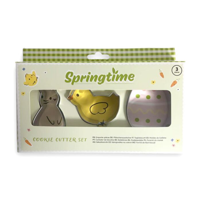 Zestaw 3 foremek do ciastek z serii Springtime