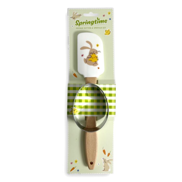 Zestaw szpatułka i foremka do ciastek Springtime
