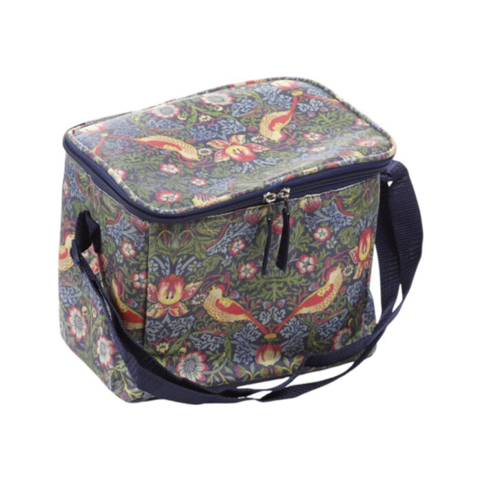 Torba na lunch z paskiem na ramię z motywem William Morris Strawberry Thief