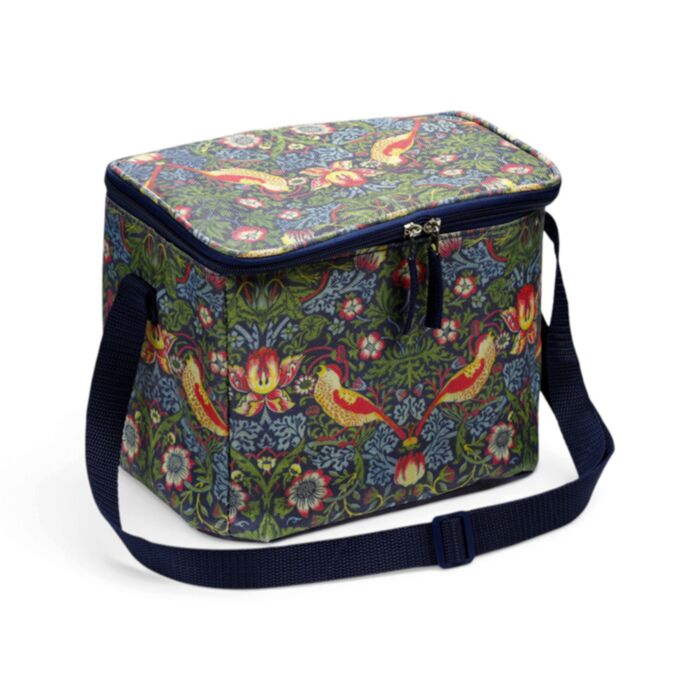 Torba na lunch z paskiem na ramię z motywem William Morris Strawberry Thief