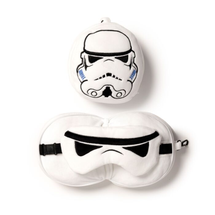 Poduszka podróżna Relaxeazzz z maską na oczy Stormtrooper