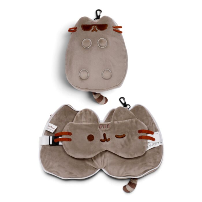 Poduszka podróżna i maska na oczy - Pusheen w słonecznych okularach - Relaxeazzz