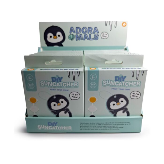 Zestaw do samodzielnego malowania łapacza słońca z serii Adoramals Pingwin