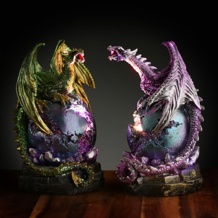 Figurka z LED - Smok wysiadujący - Dark Legends