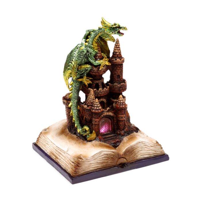 Figurka z LED - Zaczarowany Bajkowy Zamek Ziemskiego Smoka -  Dark Legends