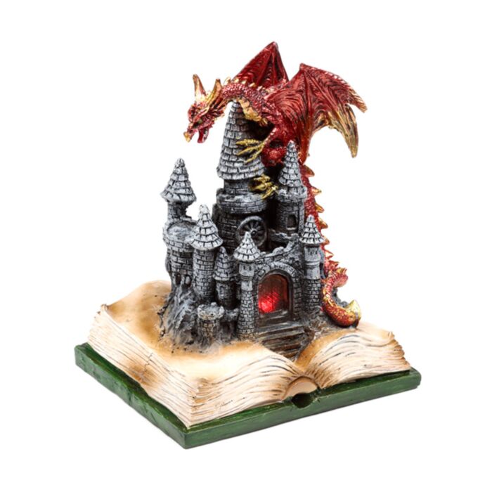 Figurka z LED - Zaczarowany Bajkowy Zamek Ognistego Smoka - Dark Legends
