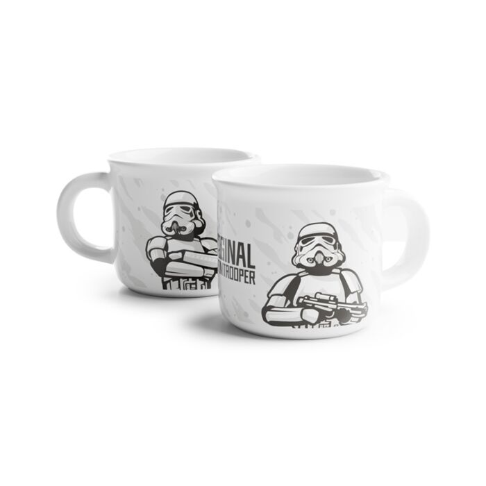 Filiżanki porcelanowe do espresso, zestaw 2 sztuk z motywem The Original Stormtrooper