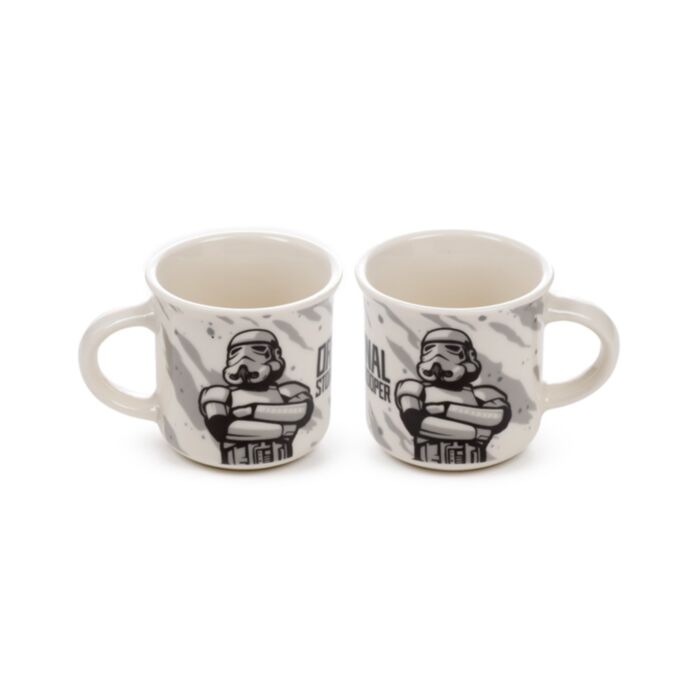 Filiżanki porcelanowe do espresso, zestaw 2 sztuk z motywem The Original Stormtrooper