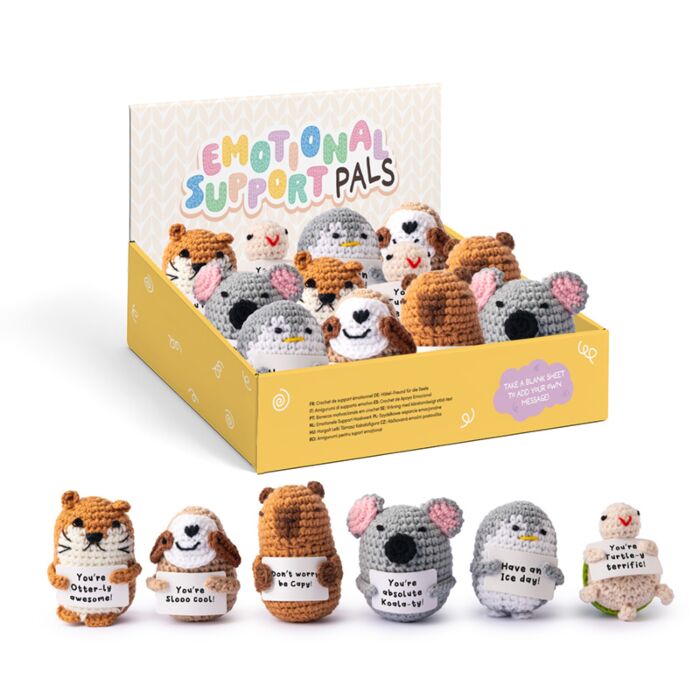 Przyjaciele Wsparcia Emocjonalnego Szydełkowe zwierzęta mix 1