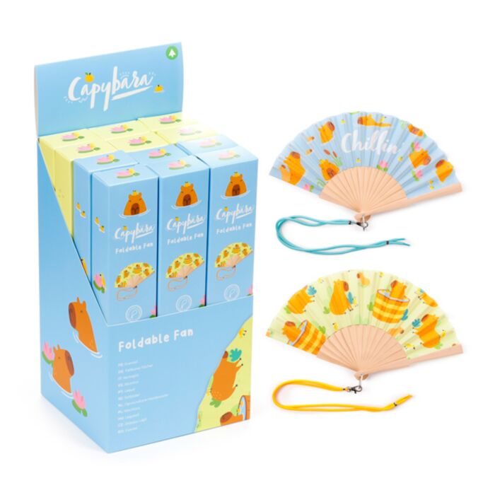 Wachlarz z motywem kapibary