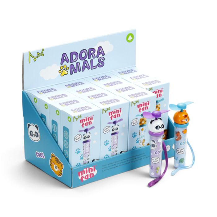 Mini wiatraczek na USB z motywem Adoramals Wild