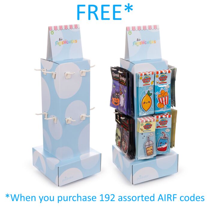 Ekspozytor obrotowy z 16 haczykami na odświeżacze powietrza