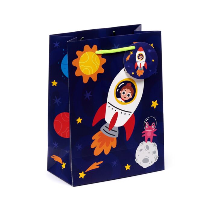 Torba na prezenty w rozmiarze M z motywem Space Cadet