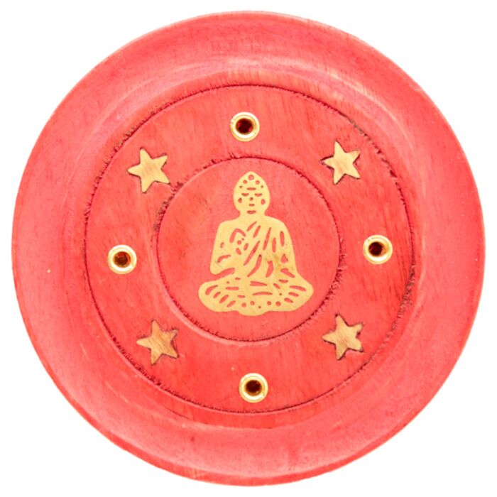 Popielnica na kadzidła okrągła-Budda i gwiazdy