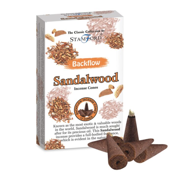 Kadzidełka stożki Stamford zapach 37430 drzewo sandałowe (12 sztuk)