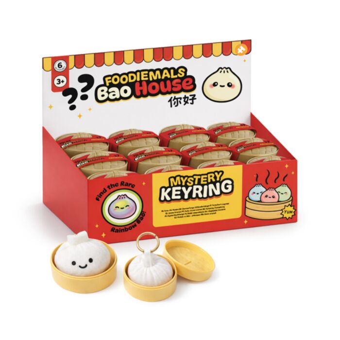 Pluszowy breloczek w kszłacie Bao Mystery Foodiemals (Znajdź unikalny tęczowy!)