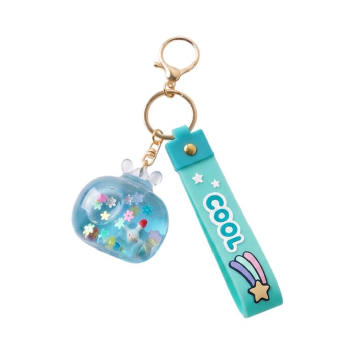 Brelok do torebki z PVC QuirKeys z gęsią