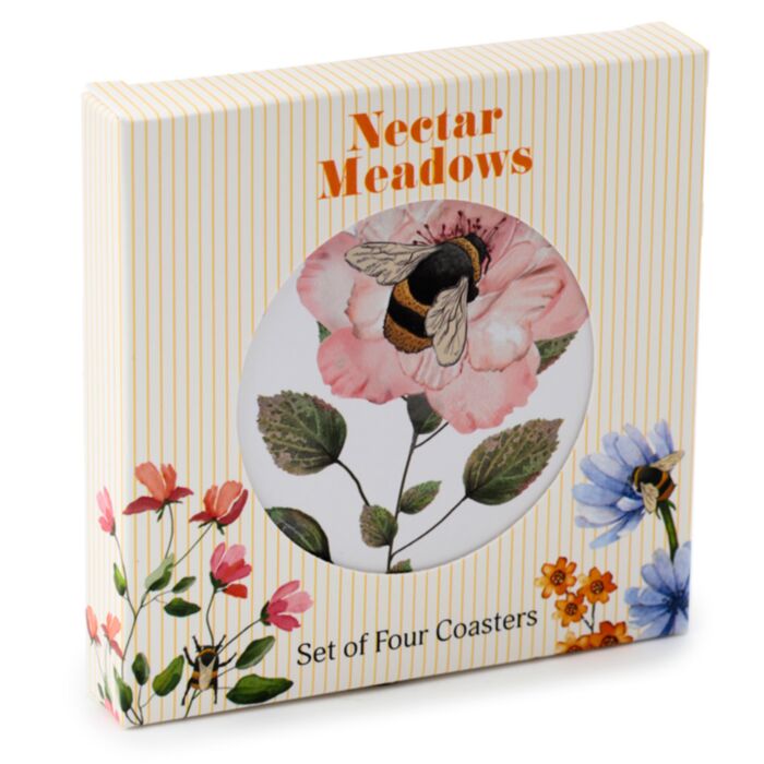 Zestaw 4 podkładek pod kubek z motywem The Nectar Meadows