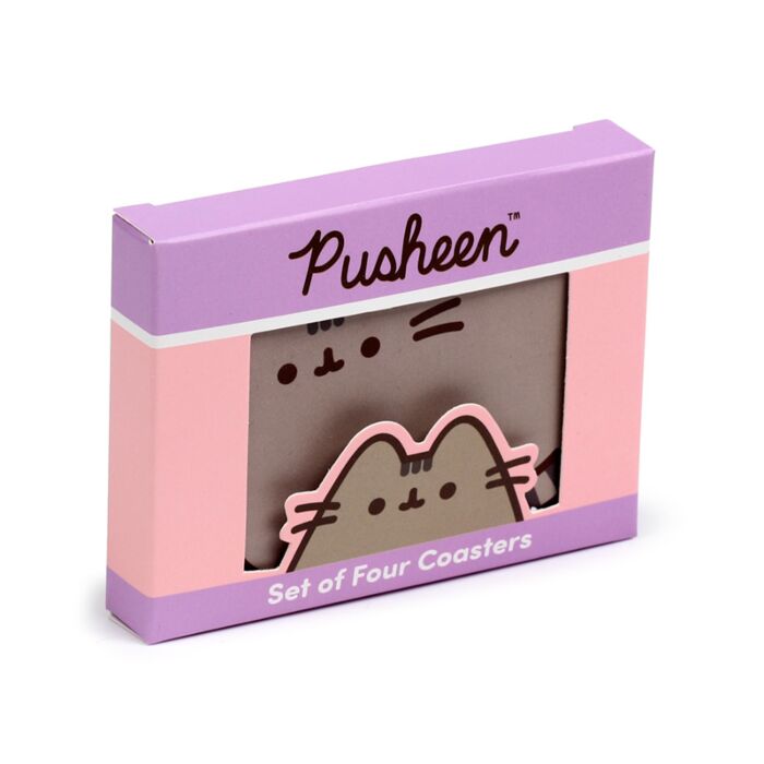 Podkładki pod kubek Zestaw 4 - Pusheen