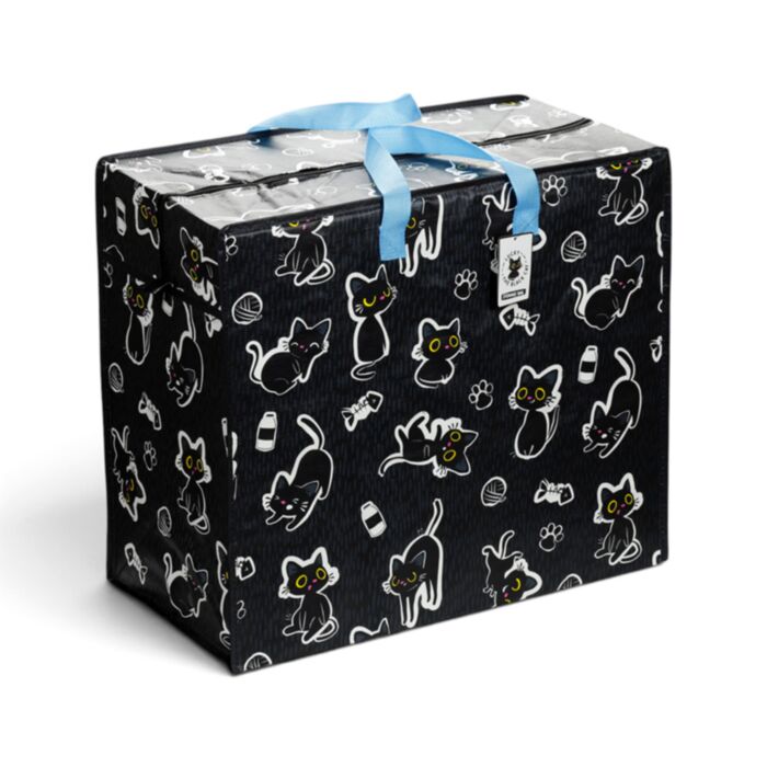 Torba na pranie zapinana na zamek z Lucky the Black Cat