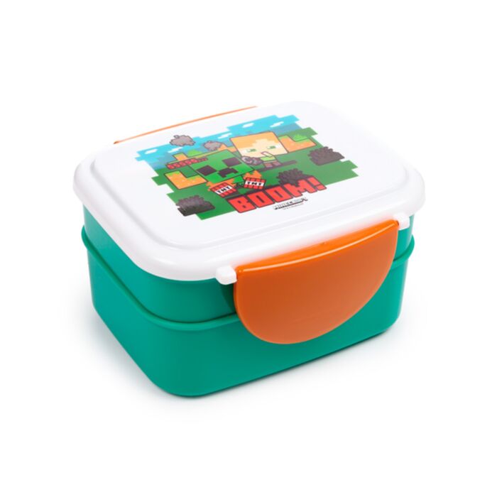 Pudełko na lunch ze sztućcami - Minecraft SSS BOOM