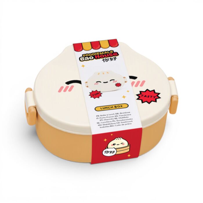 Pudełko na lunch z zatrzaskiem z motywem Bao Foodiemals