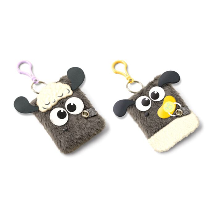 Notatnik pluszowy A7 w linie z motywem Baranka Shauna Kawaii Cute