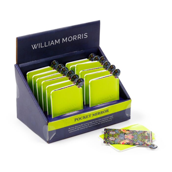 Lusterko kieszonkowe w etui z motywem William Morris Złodziej truskawek