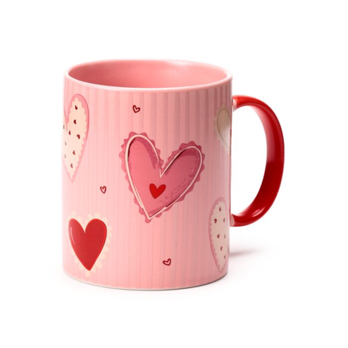 Kubek porcelanowy z motywem Amore Heart