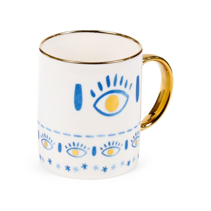 Kubek porcelanowy z motywem Evil Eye