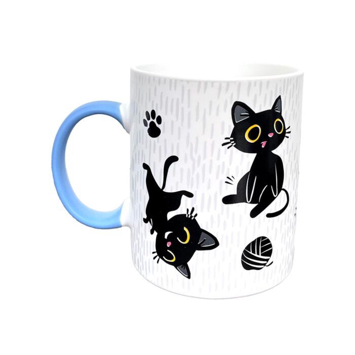 Kubek porcelanowy - Lucky the Black Cat
