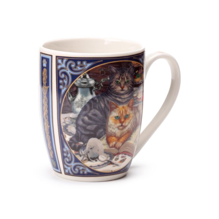 Kubek porcelanowy - Oberwujące Koty - Lisa Parker
