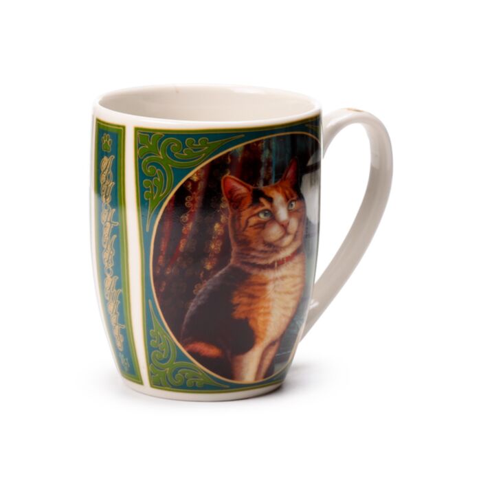 Kubek porcelanowy - Kot wyczekujący -Lisa Parker