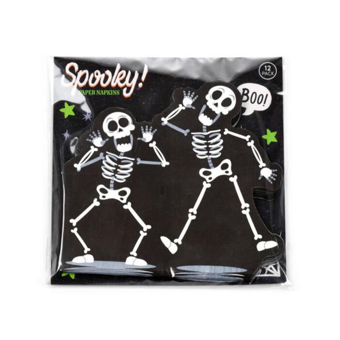 Serwetki papierowe 12szt - Szkielet - Halloween