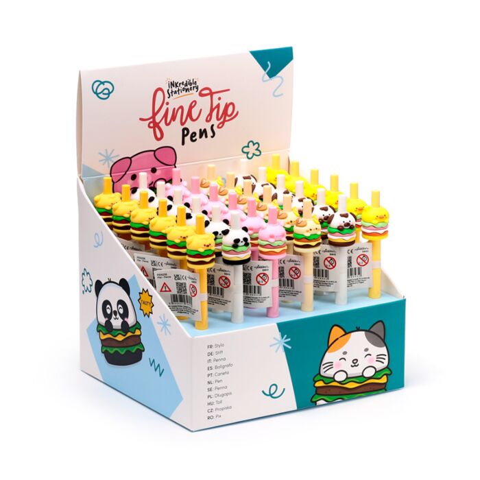 Cienkopis z nakładką - Foodiemals Słodki Hamburger