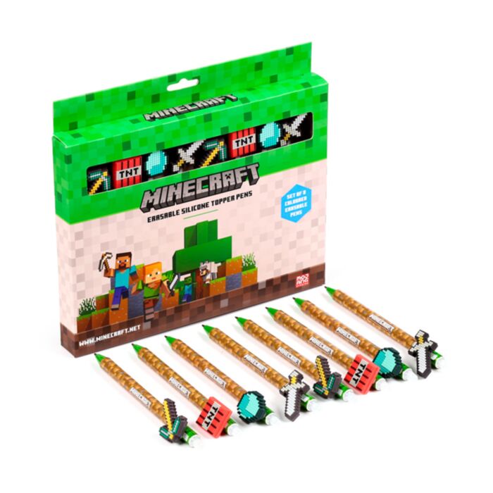 Długopis zmazywalny z nakładką - Minecraft