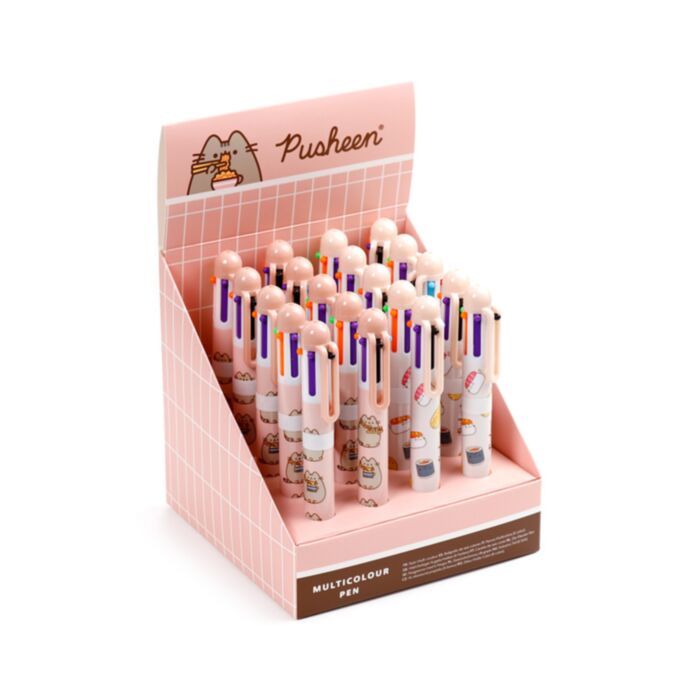 Długopis wielokolorowy (6 różnych kolorów wkładów) - Pusheen Sushi Club