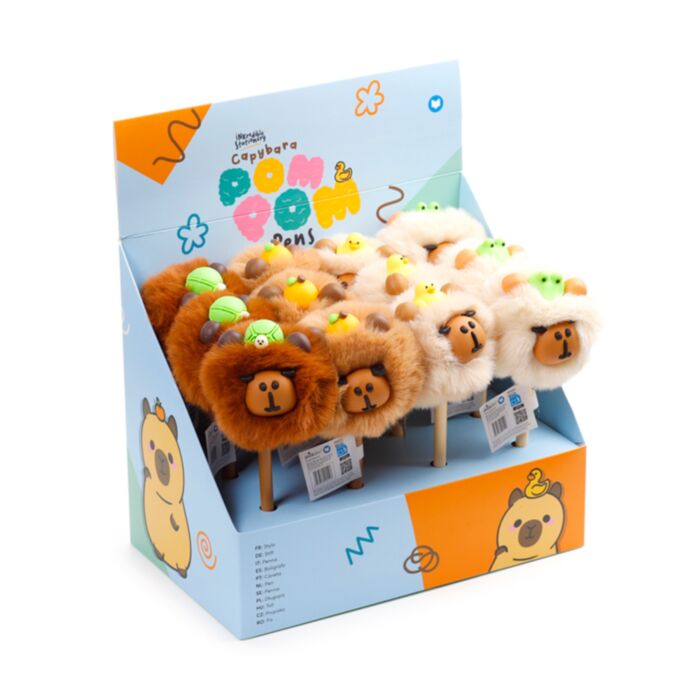 Długopis z puszystą nasadką - Kapibara