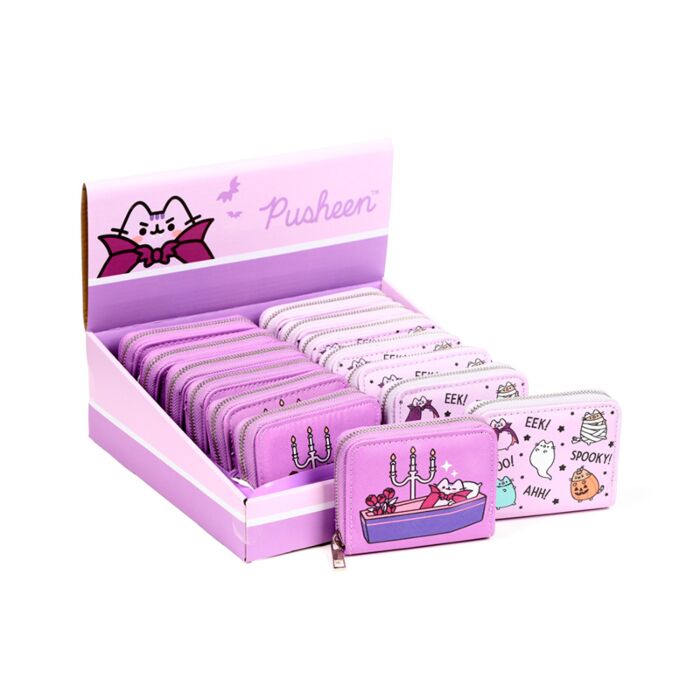 Portfel z zamkiem błyskawicznym - Pusheen Halloween Zip