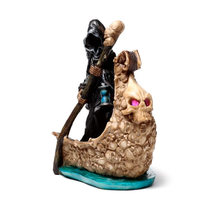 Figurka z LED - "Łódź Żniwiarza z Czaszek"