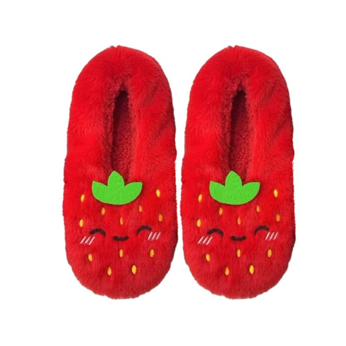 Pluszowe wsuwane kapacie w rozmiarze EU36-38/UK3-5 Truskawka Foodiemals
