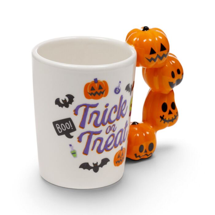 Kubek ceramiczny z uchem w kształcie dyni Spooky
